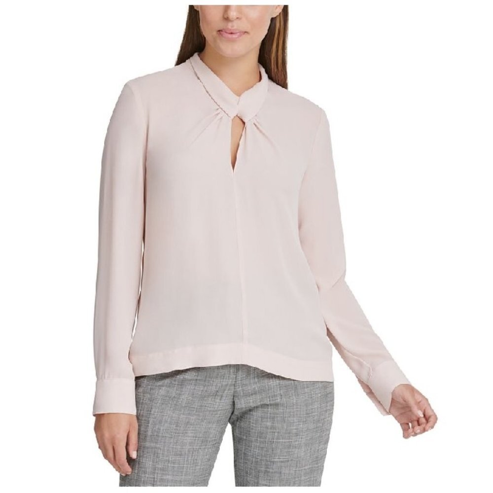 Dkny Twist-Neck Top